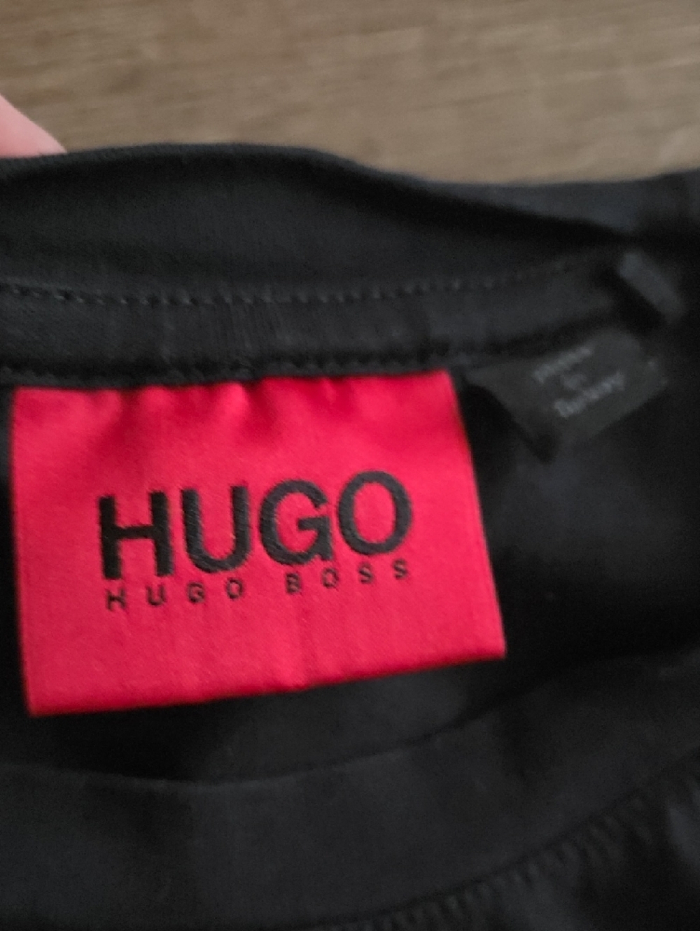 Hugo Boss Black Tee with White Block Logo - Picture 2 of 5